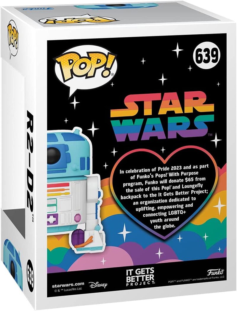 2023 Star Wars BB-8 & R2-D2 Pride Funko Pop's